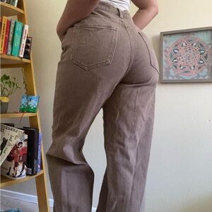 brown wide-leg pants 🧸